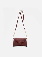 Bolsa em Couro Floater Bag Bordô